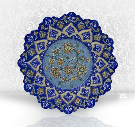 تصویر 2 از خرید بشقاب مینا کاری مسی + قیمت فروش استثنایی